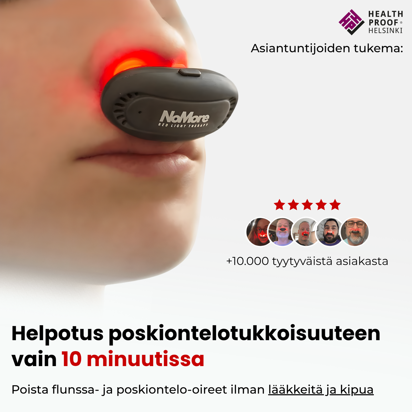 NoMore® - Nenän Punavalohoito