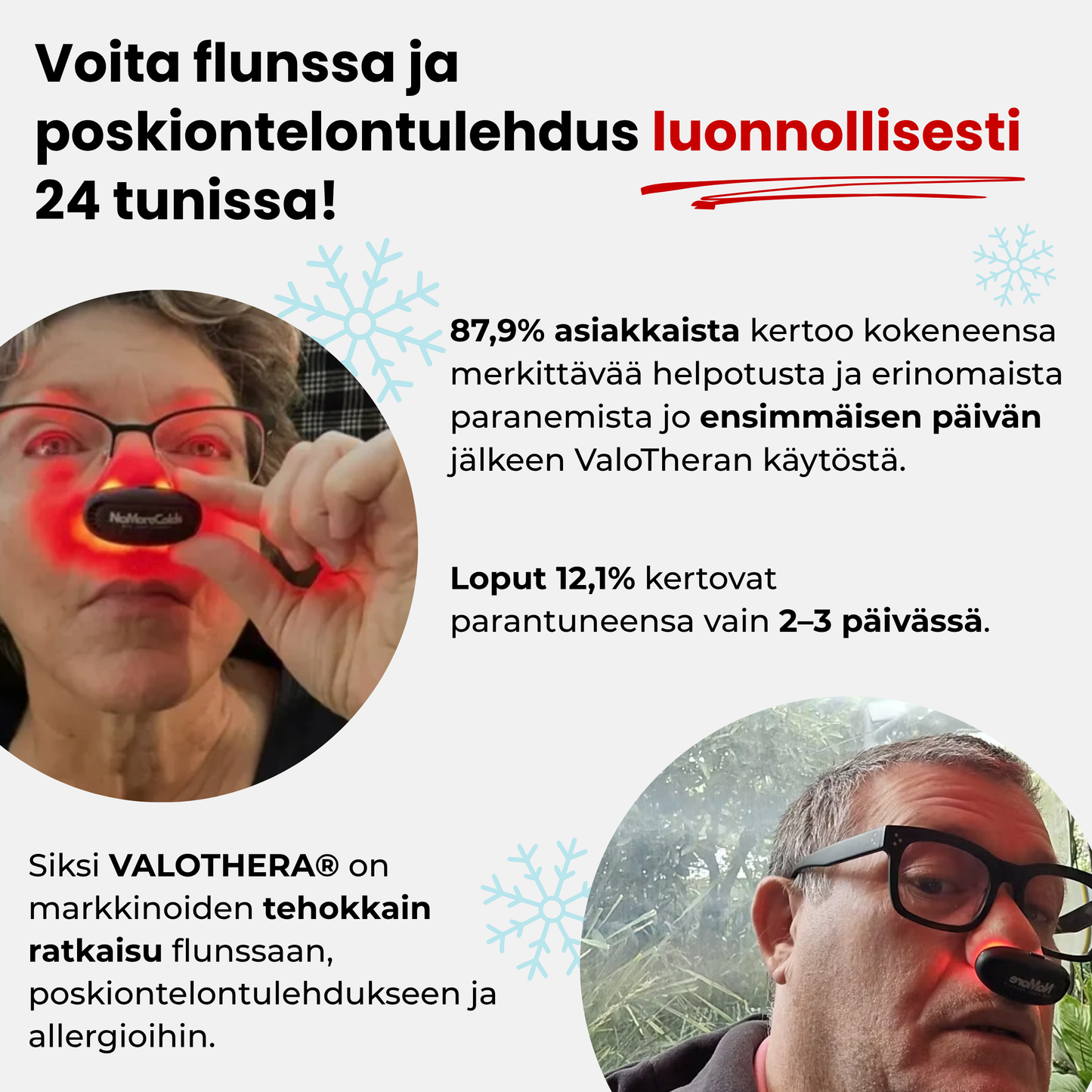 NoMore® - Nenän Punavalohoito